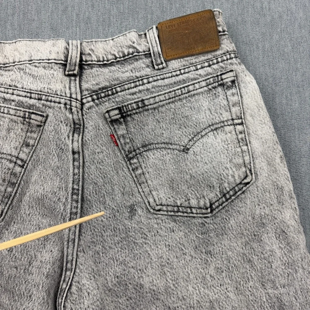Vintage Levis 540 Jeans Mens 34x29 Fit 32x28 Gray Relaxed Acid Wash USA Made 80s